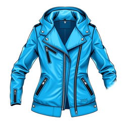 A fashionable and trendy jacket design featuring a sleek silhouette