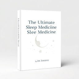 A light and elegant cover design for a binder titled 'The Ultimate Sleep Medicine Playbook'