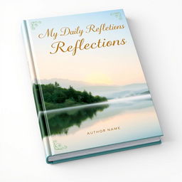 A beautifully designed book cover for a daily journal