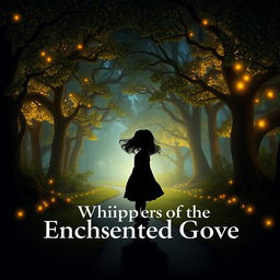 A silhouette of a young girl with flowing hair, standing at the beginning of a winding path, her gaze fixed on something in the distance