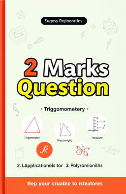 A visually appealing and educational book cover for a mathematics textbook