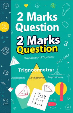 A visually appealing and educational book cover for a mathematics textbook