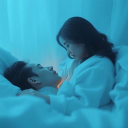A serene scene inspired by fictional title '1022we met', capturing the essence of a dreamy moment