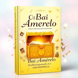 A beautiful book cover design for 'O Baú Amarelo - Desbloqueando a Memória'