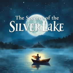 A mesmerizing cover illustration for 'The Secret of the Silver Lake