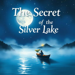 A mesmerizing cover illustration for 'The Secret of the Silver Lake