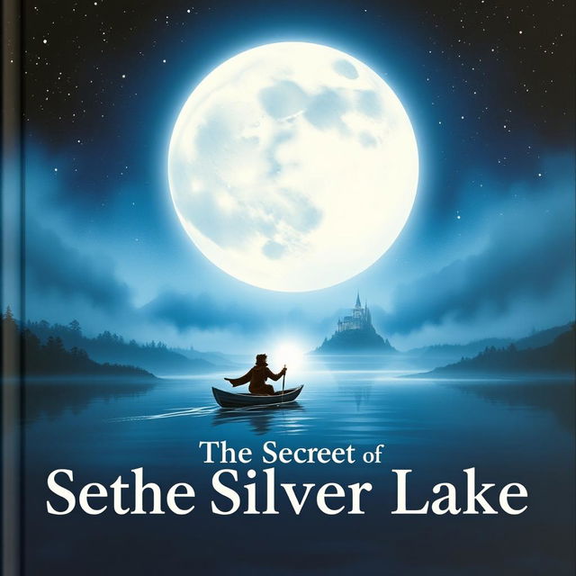 A mesmerizing cover illustration for 'The Secret of the Silver Lake