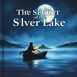 A mesmerizing cover illustration for 'The Secret of the Silver Lake