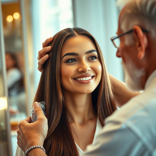 A vibrant Sunsilk shampoo commercial featuring a stunningly beautiful actress with long, silky smooth hair