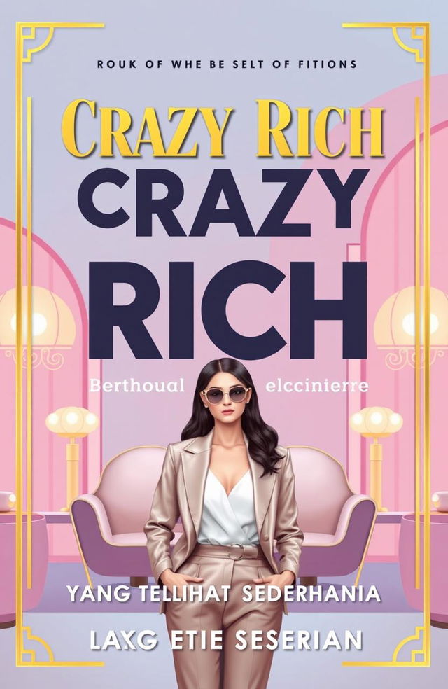 A novel cover for 'Crazy Rich Yang Terlihat Sederhana'