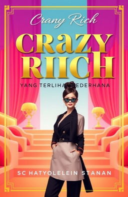 A novel cover for 'Crazy Rich Yang Terlihat Sederhana'