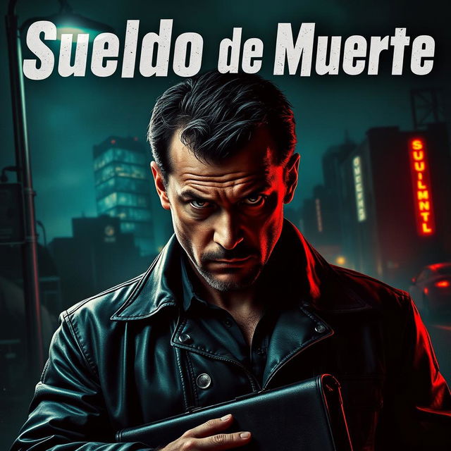 A cinematic movie poster for a film titled 'Sueldo de Muerte'