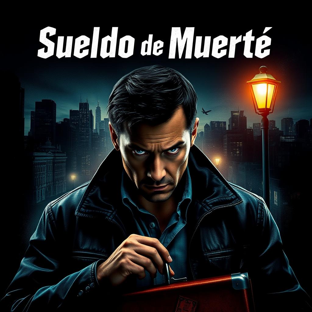 A cinematic movie poster for a film titled 'Sueldo de Muerte'