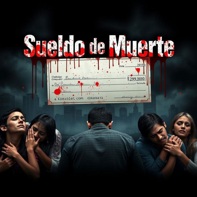 A dramatic movie poster for a film titled 'Sueldo de Muerte'