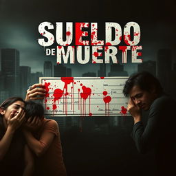 A dramatic movie poster for a film titled 'Sueldo de Muerte'