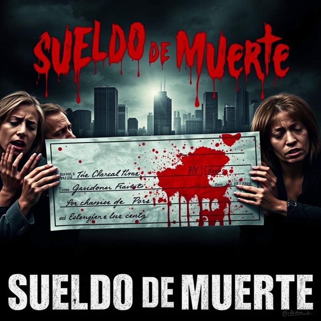 A dramatic movie poster for a film titled 'Sueldo de Muerte'