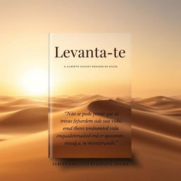 Book cover design for "Levanta-te" by Alberto Augusto Redondo de Souza
