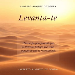 Book cover design for "Levanta-te" by Alberto Augusto Redondo de Souza