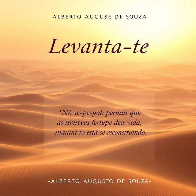 Book cover design for "Levanta-te" by Alberto Augusto Redondo de Souza