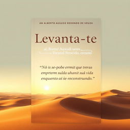 Book cover design for "Levanta-te" by Alberto Augusto Redondo de Souza