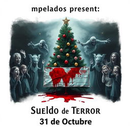 A movie poster for 'Sueldo de Terror'