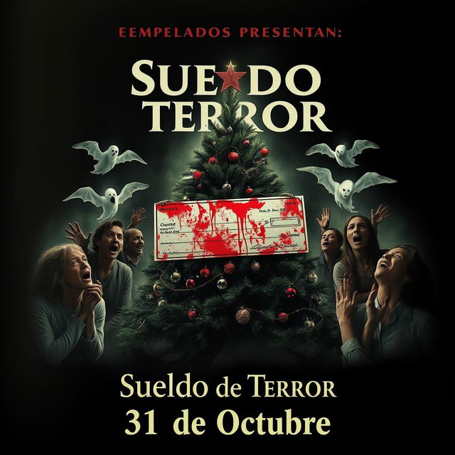 A movie poster for 'Sueldo de Terror'