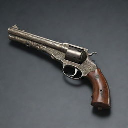 An accurately depicted image of 'Claude's gun', presumably a unique weapon belonging to a character named Claude