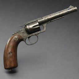 An accurately depicted image of 'Claude's gun', presumably a unique weapon belonging to a character named Claude