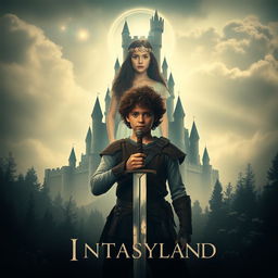 A mystical horror poster for a fantasy film set in Fantasyland