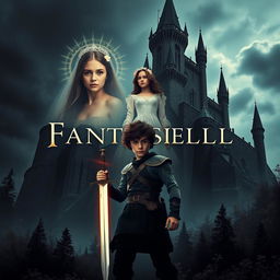 A mystical horror poster for a fantasy film set in Fantasyland