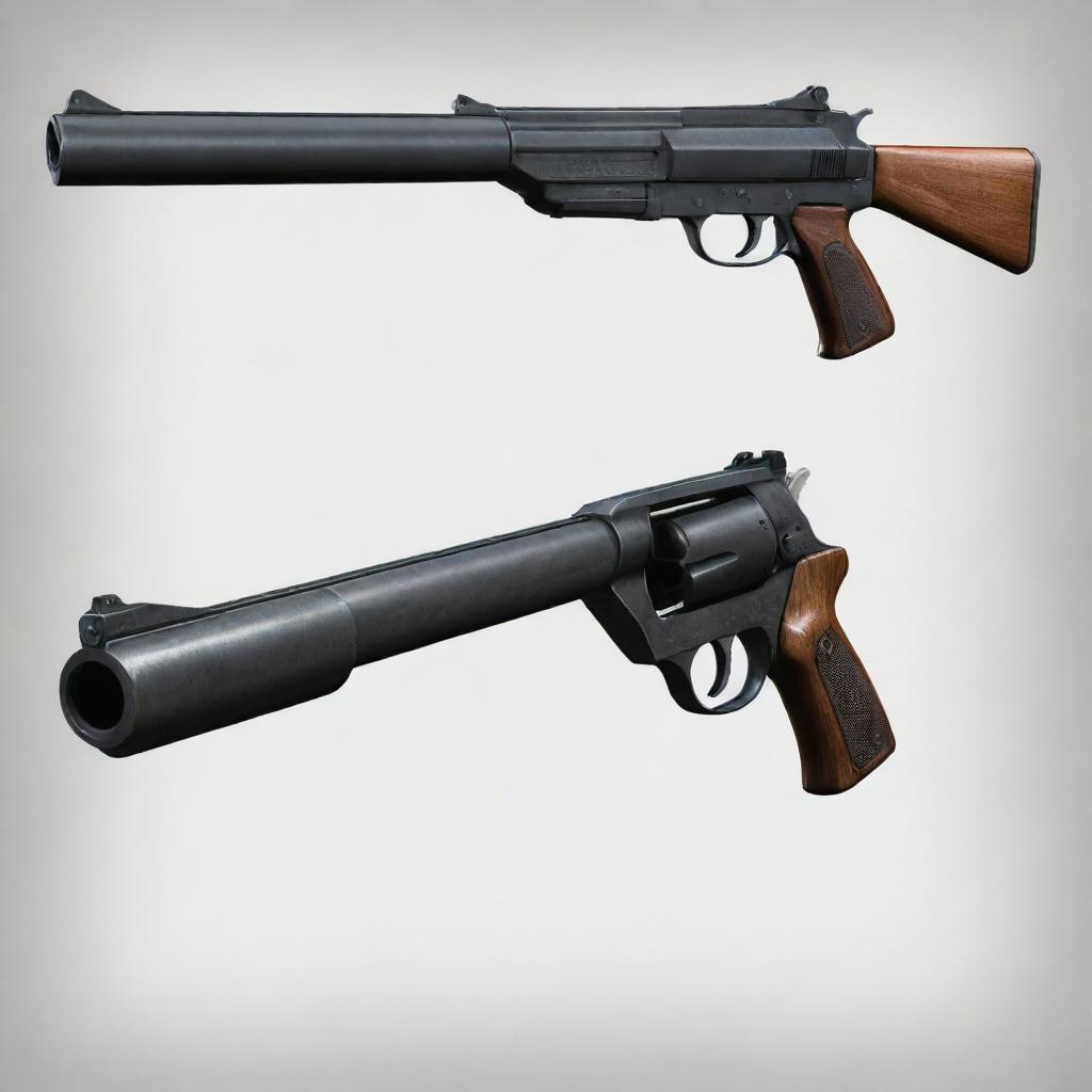 A distinct illustration of Victor Vance's preferred firearm, a character from Grand Theft Auto series