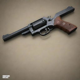 A highly detailed visual of Niko Bellic's signature firearm, a character from the renowned Grand Theft Auto series