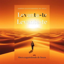 A book cover design featuring the title 'Levanta-te' prominently displayed