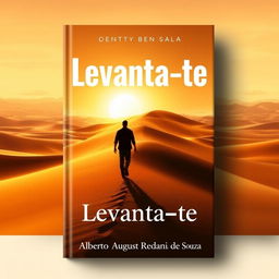 A book cover design featuring the title 'Levanta-te' prominently displayed