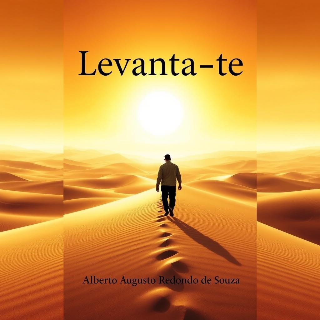 A book cover design featuring the title 'Levanta-te' prominently displayed