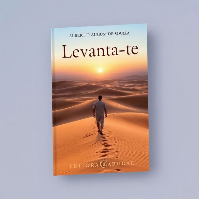 A book cover design for the title 'Levanta-te' by Alberto Augusto Redondo de Souza