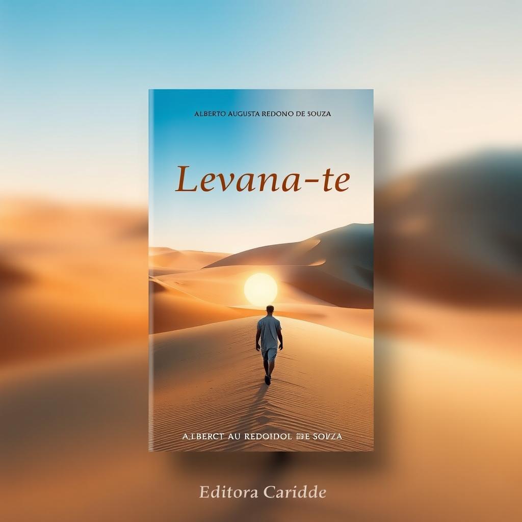 A book cover design for the title 'Levanta-te' by Alberto Augusto Redondo de Souza