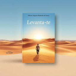 A book cover design for the title 'Levanta-te' by Alberto Augusto Redondo de Souza