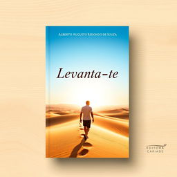 A book cover design for the title 'Levanta-te' by Alberto Augusto Redondo de Souza