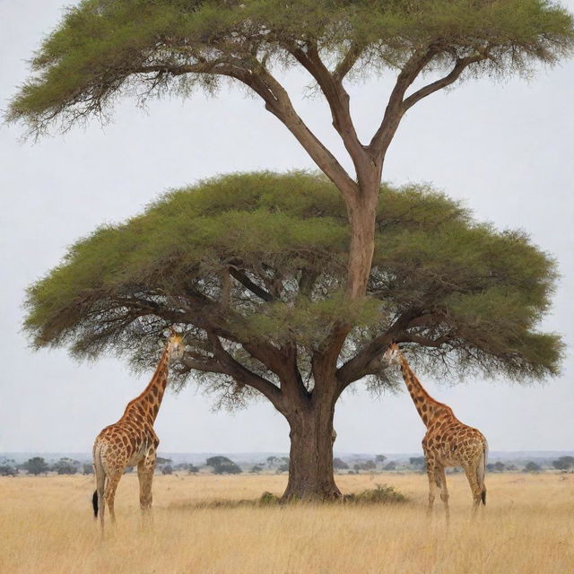 A gigantic giraffe, the tallest on record, compared to a 6-foot tall human