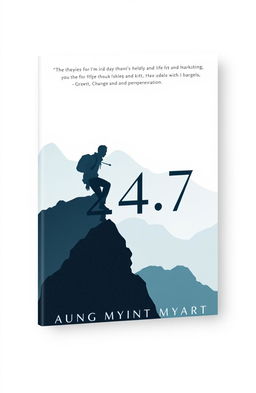 A poignant and evocative book cover for the title '24/7', capturing the essence of the author's life hardships, growth, changes, and perseverance
