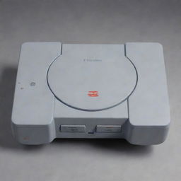 An intricately designed PlayStation 1 gaming console