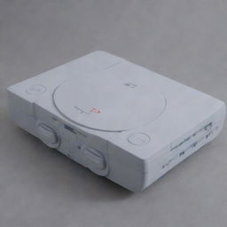 An intricately designed PlayStation 1 gaming console