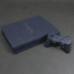 A highly detailed PlayStation 2 gaming console