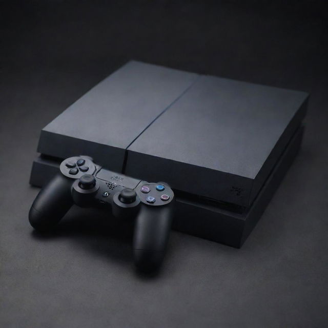 A hyper-realistic PlayStation 4 gaming console