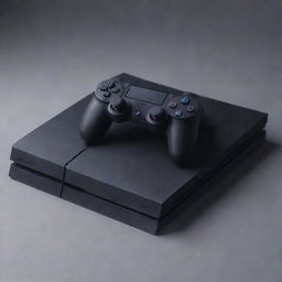 A hyper-realistic PlayStation 4 gaming console