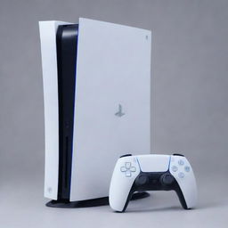 A strikingly detailed PlayStation 5 gaming console