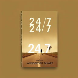 An impactful book cover design for '24/7', reflecting the struggles, growth, and resilience in the author's life