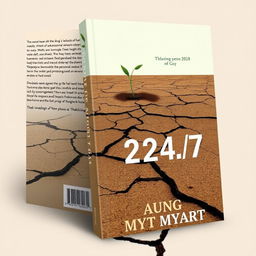 A compelling book cover design for '24/7' that captures the essence of the author's life hardships, personal growth, and determination to persevere