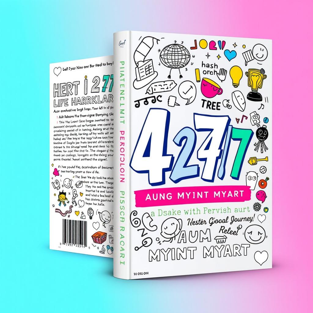 A visually striking book cover design titled '24/7' that encapsulates the author's life hardships, growth, and inspiring journey of perseverance